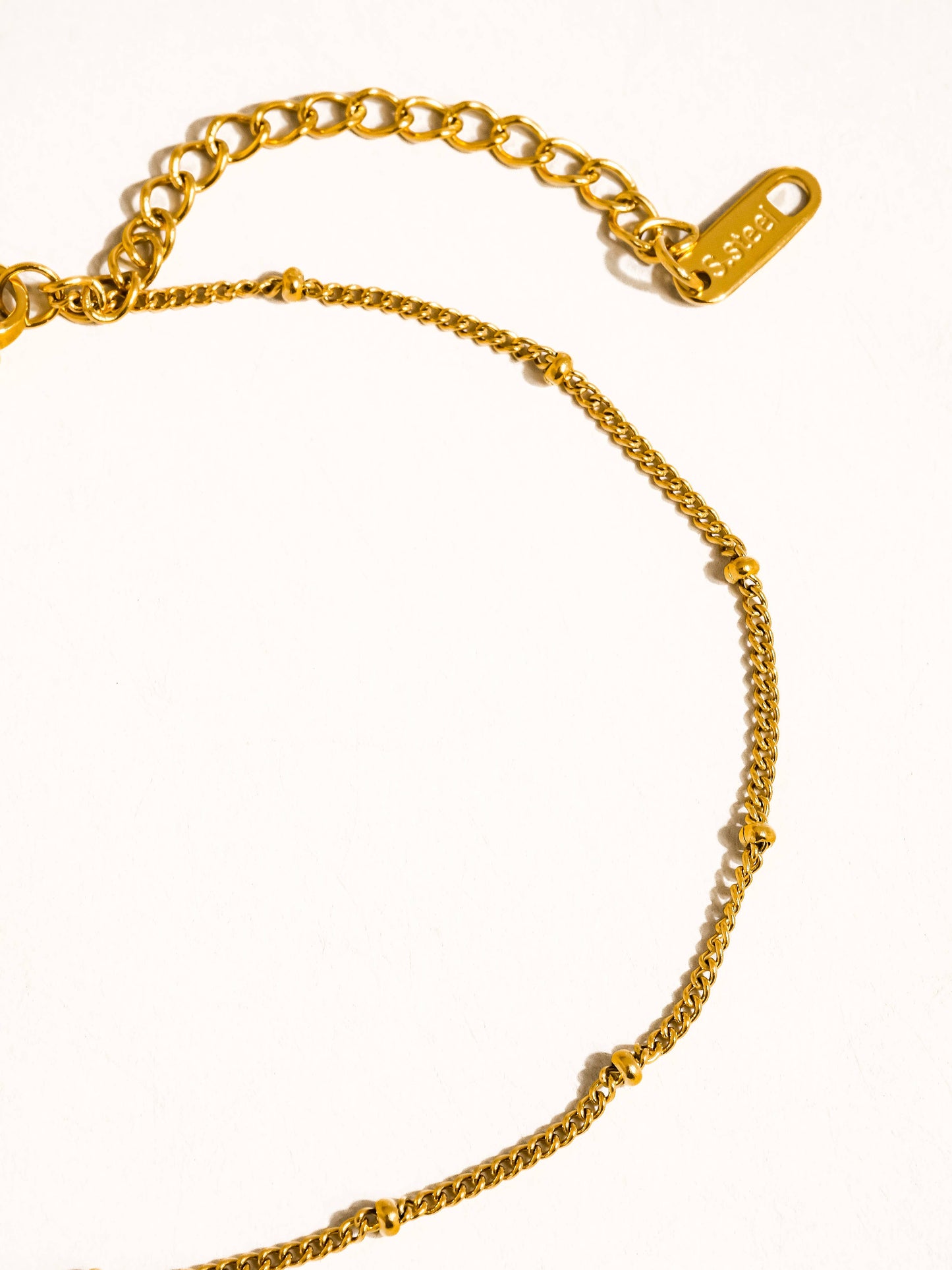 Vivi Classic Beaded Chain Anklets 18K Gold Non-Tarnish: Yellow Gold